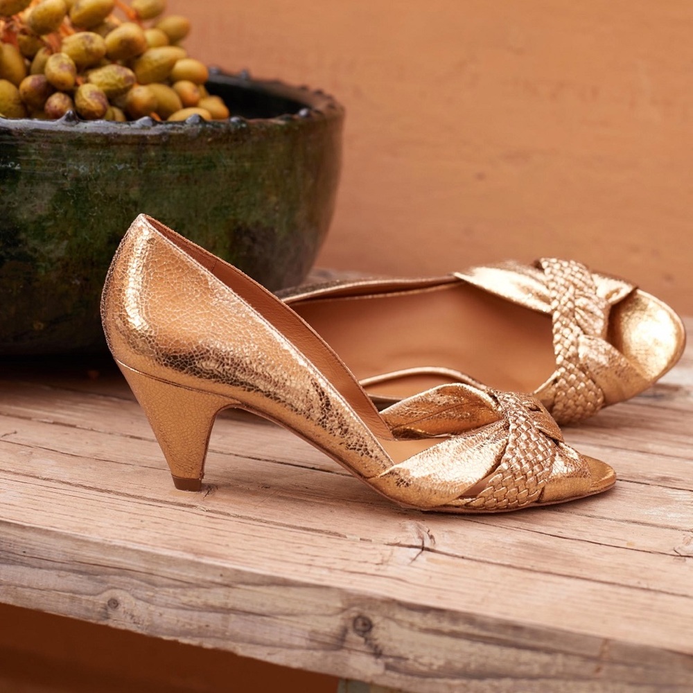 Gold Low Romane Courts Sezane